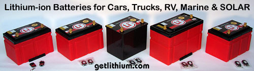 12 Volt and 24 Volt lithium-ion batteries for Industry and Consumers